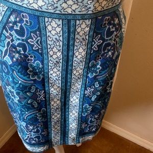Loft multi pattern skirt